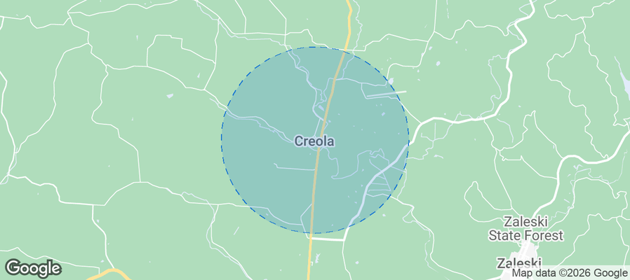 Creola Airbnb map